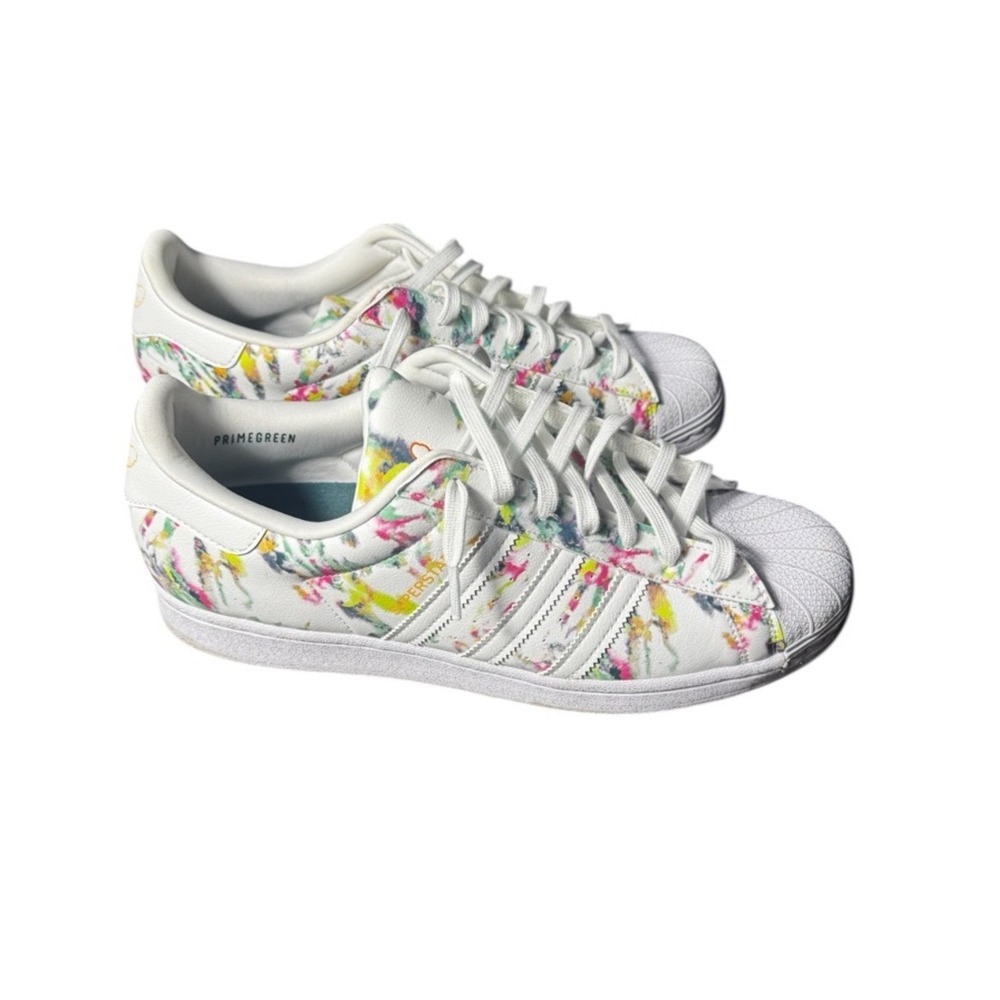 Adidas Superstar GX5374 Paint Splatter Primegreen Sneakers Sz 12 Limited Edition